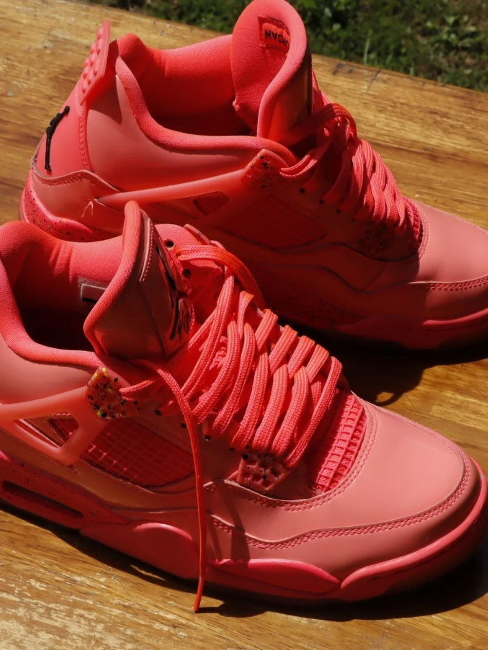 Jordan 4 Retro Hot Punch Pink Shoe W7.5 - Picture 6 of 10